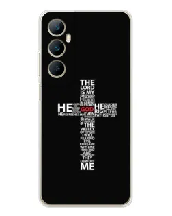 Чехол для Realme C75 с картинкой «Текстовый крест»