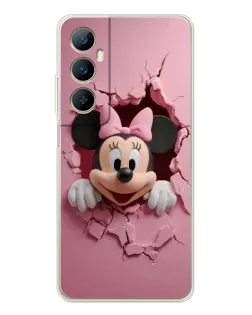 Чехол для Realme C75 с картинкой «Минни сквозь стену»