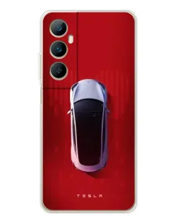 Чохол для Realme C75 з картинкою «Tesla Top View»
