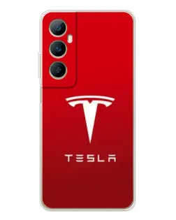 Чохол для Realme C75 з картинкою «Tesla Red Classic»