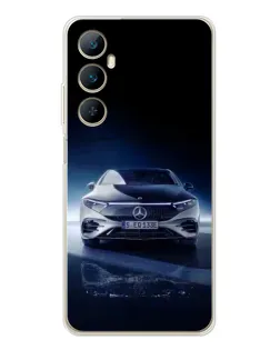 Чехол для Realme C75 с картинкой «Ночной Mercedes EQ»