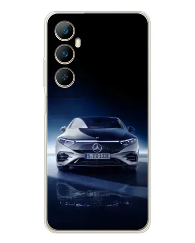 Чехол для Realme C75 с картинкой «Ночной Mercedes EQ»