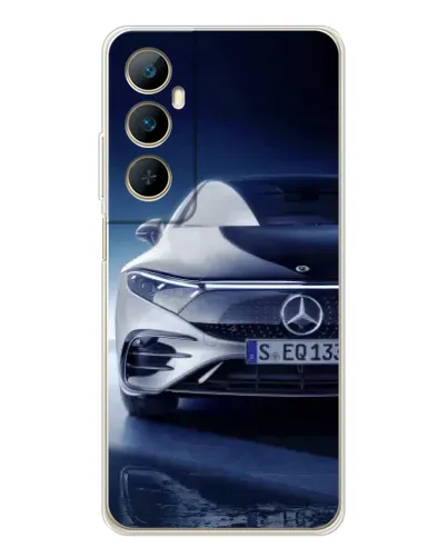 Чехол для Realme C75 с картинкой «Mercedes EQ — будущее»