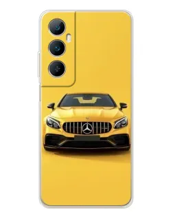 Чехол для Realme C75 с картинкой «Желтый Mercedes GT»