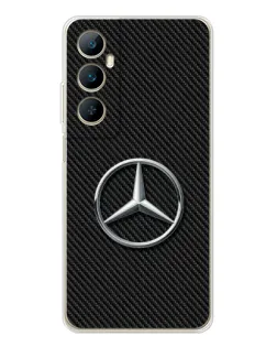 Чехол для Realme C75 с картинкой «Карбоновый Mercedes стиль»