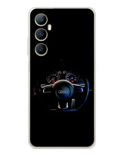 Чехол для Realme C75 с картинкой «Салон Audi — руль»