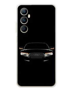 Чехол для Realme C75 с картинкой «Audi — ночной контур»