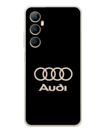 Чехол для Realme C75 с картинкой «Audi — золотой логотип»