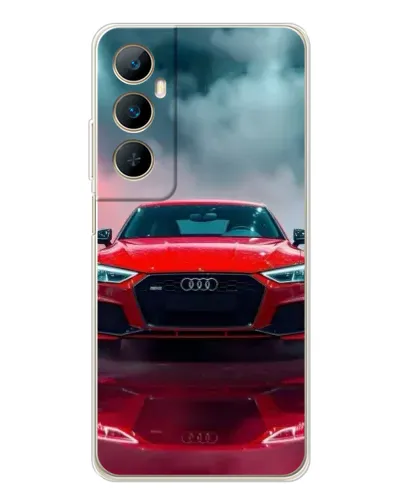 Чехол для Realme C75 с картинкой «Audi RS — красный стиль»
