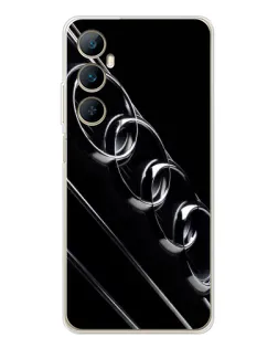Чехол для Realme C75 с картинкой «Audi — абстрактные кольца»