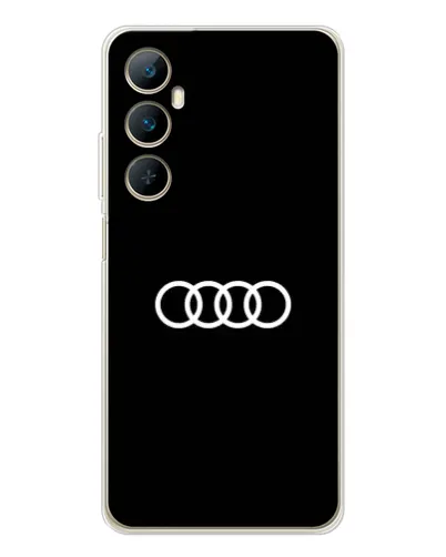 Чехол для Realme C75 с картинкой «Audi White Logo»