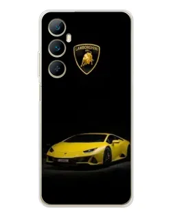 Чохол для Realme C75 з картинкою «Lamborghini жовтий акцент»