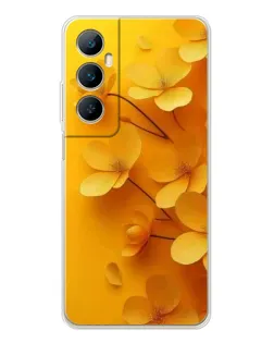 Чехол для Realme C75 с картинкой «Золотые лепестки»