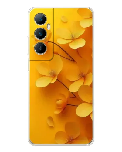 Чехол для Realme C75 с картинкой «Золотые лепестки»