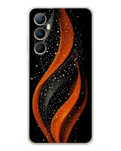 Чехол для Realme C75 с картинкой «Огненная звездная волна»