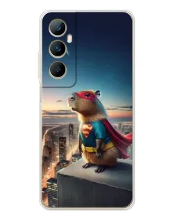 Чехол для Realme C75 с картинкой «Капи-мен супергерой»