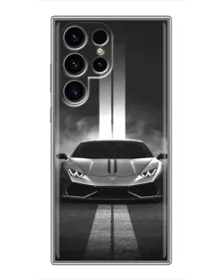 Чехол для RealMe C75x с картинкой «Lamborghini симметрия дорог»