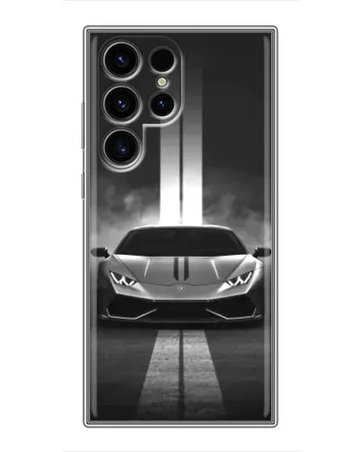 Чехол для RealMe C75x с картинкой «Lamborghini симметрия дорог»