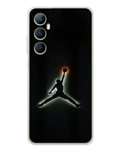 Чехол для Realme C76 с картинкой «Jordan Gradient Logo»
