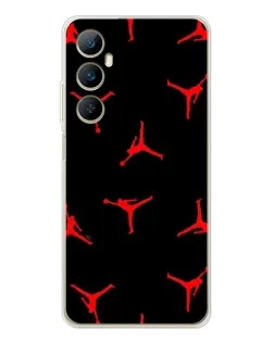 Чохол для Realme C76 з картинкою «Jordan Red Pattern» Чохол для Realme C76 з картинкою «Jordan Red Pattern»