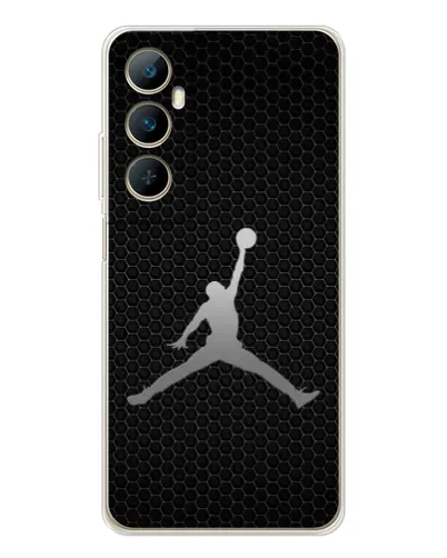 Чехол для Realme C76 с картинкой «Jordan Dark Carbon»