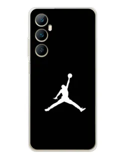 Чехол для Realme C76 с картинкой «Jordan Silhouette»