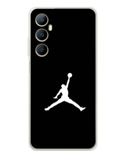 Чехол для Realme C76 с картинкой «Jordan Silhouette»