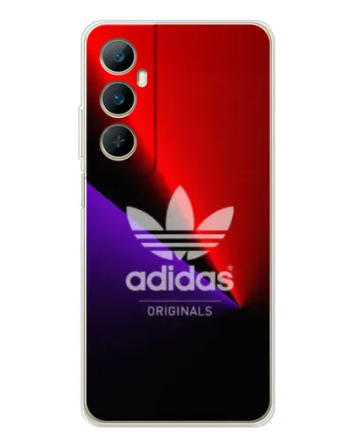 Чехол для Realme C76 с картинкой «Adidas Red Neon»