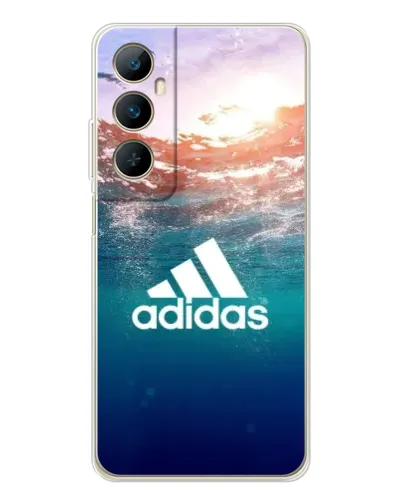 Чехол для Realme C76 с картинкой «Океанская глубина адидас»