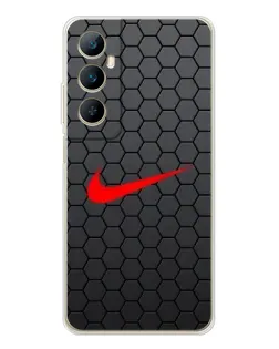 Чохол для Realme C76 з картинкою «Nike — карбонова сітка» Чохол для Realme C76 з картинкою «Nike — карбонова сітка»