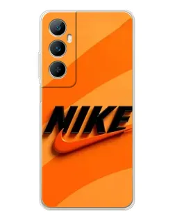 Чохол для Realme C76 з картинкою «Помаранчевий драйв Nike» Чохол для Realme C76 з картинкою «Помаранчевий драйв Nike»