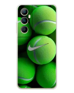 Чохол для Realme C76 з картинкою «Тенісні м'ячі Найк»