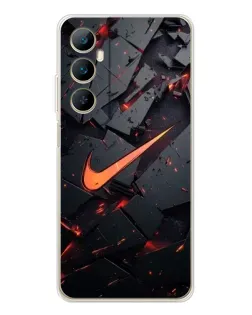 Чохол для Realme C76 з картинкою «Nike — ефект розломів»