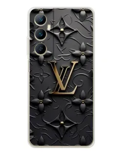 Чехол для Realme C76 с картинкой «Кожаная текстура LV»