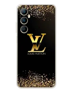 Чехол для Realme C76 с картинкой «LV — золотые искры»