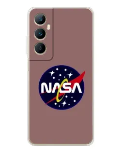 Чехол для Realme C76 с картинкой «NASA — ретро космос»