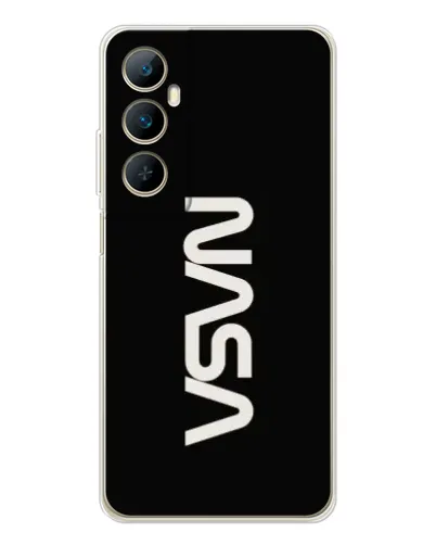 Чехол для Realme C76 с картинкой «NASA — вертикальный логотип» Чехол для Realme C76 с картинкой «NASA — вертикальный логотип»