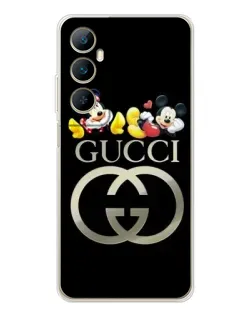 Чехол для Realme C76 с картинкой «Gucci — герои Disney»