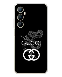 Чехол для Realme C76 с картинкой «Gucci — серебряная змея»