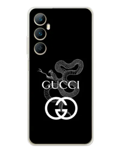 Чехол для Realme C76 с картинкой «Gucci — серебряная змея»