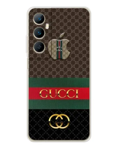 Чехол для Realme C76 с картинкой «Gucci — брендированный десерт»