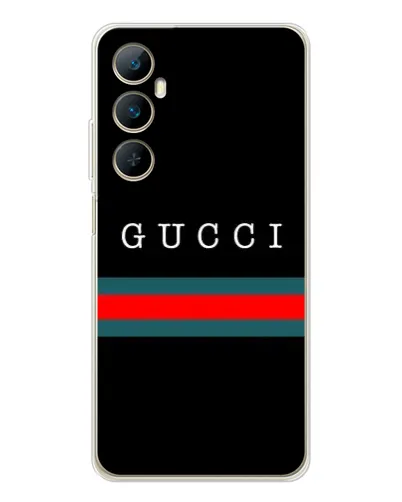 Чехол для Realme C76 с картинкой «Gucci — красный пояс»