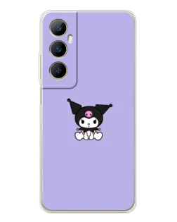 Чохол для Realme C76 з картинкою «Kuromi — фіолетовий мінімалізм»