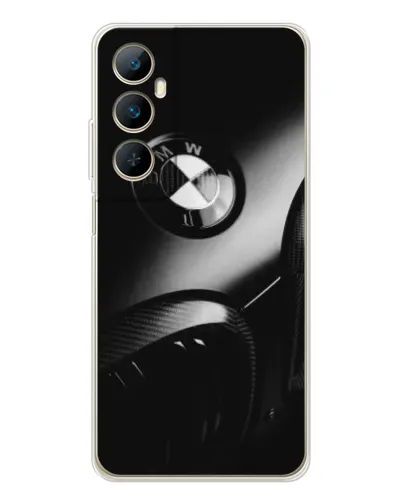 Чехол для Realme C76 с картинкой «Эмблема BMW — макро»