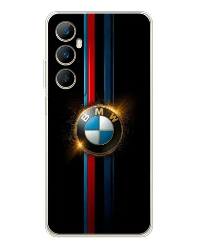 Чехол для Realme C76 с картинкой «BMW M-Power неон»