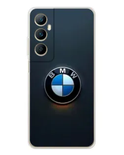 Чехол для Realme C76 с картинкой «Логотип BMW — минимализм»