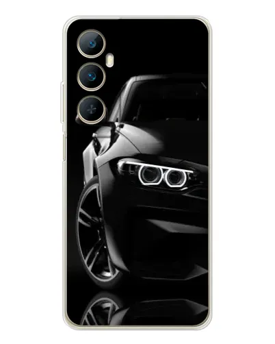 Чехол для Realme C76 с картинкой «Черная BMW — профиль» Чехол для Realme C76 с картинкой «Черная BMW — профиль»