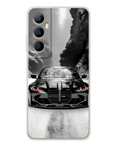 Чехол для Realme C76 с картинкой «BMW — акварельный дрифт» Чехол для Realme C76 с картинкой «BMW — акварельный дрифт»