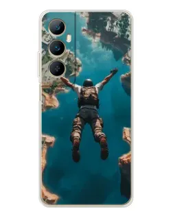 Чохол для Realme C76 з картинкою «PUBG — вільне падіння»