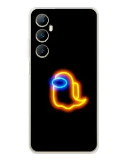 Чохол для Realme C76 з картинкою «Among Us неонове сяйво»